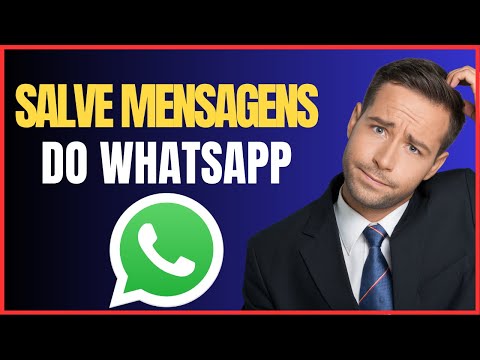 COMO SALVAR UMA MENSAGEM NO WHATSAPP