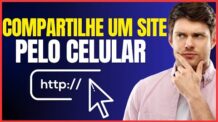 como compartilhar um site pelo celular