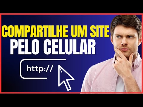 como compartilhar um site pelo celular