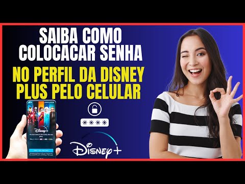 COMO COLOCAR SENHA NO PERFIL DA DISNEY PLUS PELO CELULAR