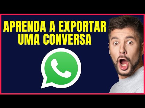 COMO EXPORTAR UMA CONVERSA NO WHATSAPP #W4 1