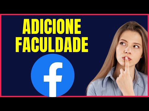 COMO ADICIONAR FACULDADE NO FACEBOOK NO CELULAR #FCBOK4