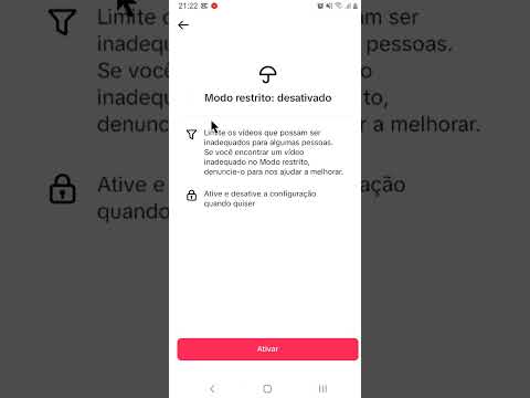 COMO ATIVAR O MODO RESTRITO NO TIKTOK 4