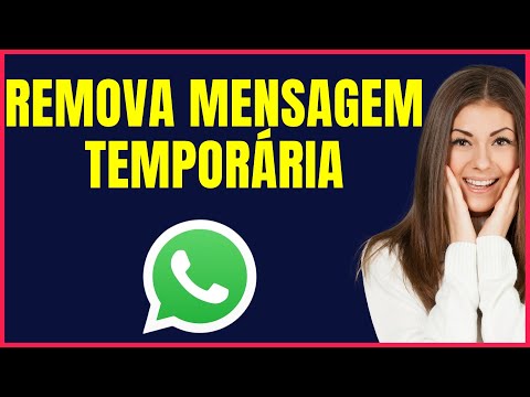 COMO REMOVER MENSAGEM TEMPORÁRIA NO WHATSAPP 4