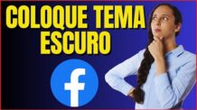 COMO COLOCAR TEMA ESCURO NO FACEBOOK 4