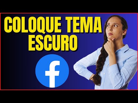 COMO COLOCAR TEMA ESCURO NO FACEBOOK 4