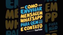 COMO ENVIAR MENSAGEM NO WHATSAPP PARA QUEM NÃO É CONTATO