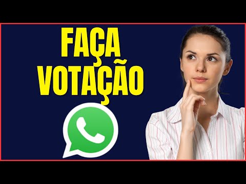 COMO COLOCAR VOTAÇÃO NO WHATSAPP