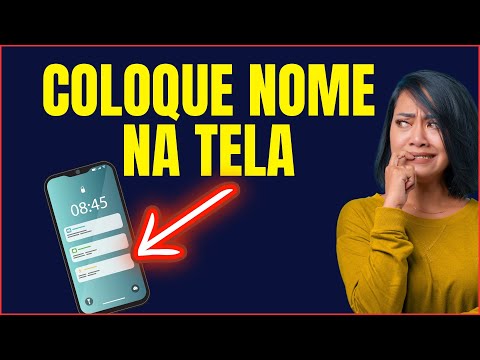 COMO COLOCAR O NOME NA TELA DE BLOQUEIO DO CELULAR