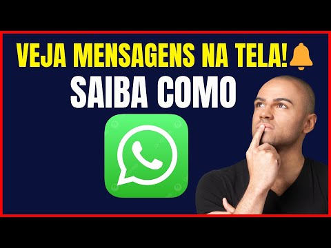 COMO MOSTRAR MENSAGEM DO WHATSAPP NA TELA DE BLOQUEIO