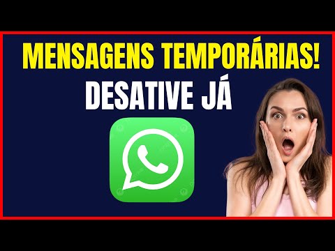 COMO TIRAR MENSAGEM TEMPORÁRIA DO WHATSAPP