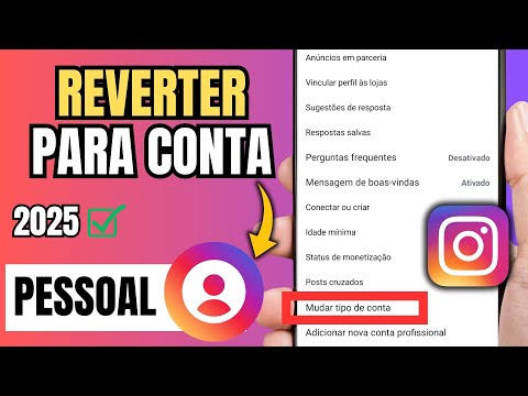 COMO MUDAR O INSTA PARA CONTA PESSOAL