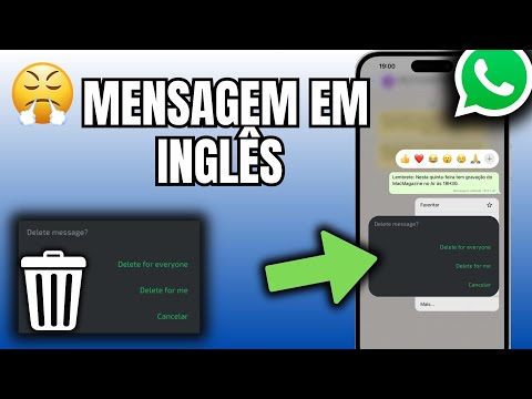 COMO TIRAR O INGLÊS DO WHATSAPP
