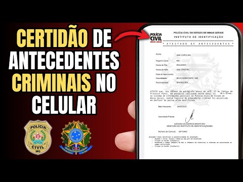 COMO TIRAR ANTECEDENTES CRIMINAIS PELO CELULAR