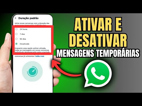 COMO DESATIVAR MENSAGEM TEMPORÁRIA NO WHATSAPP