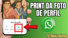 COMO TIRAR PRINT DE FOTO DE PERFIL NO WHATSAPP
