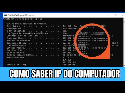 COMO DESCOBRIR O IP DO COMPUTADOR