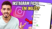 MEU INSTAGRAM ESTA EM INGLES-  COMO MUDAR