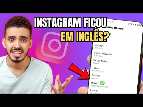 MEU INSTAGRAM ESTA EM INGLES-  COMO MUDAR