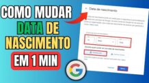 COMO MUDAR DATA DE NASCIMENTO DA CONTA GOOGLE