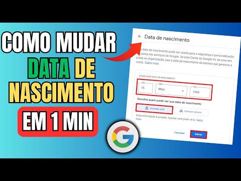 COMO MUDAR DATA DE NASCIMENTO DA CONTA GOOGLE