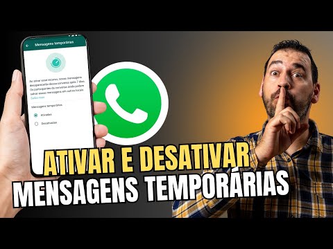 COMO ATIVAR MENSAGEM TEMPORARIA NO WHATSAPP