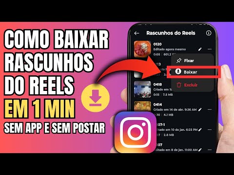 COMO SALVAR RASCUNHO DO REELS NA GALERIA