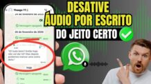 COMO DESATIVAR TRANSCREVER AUDIO NO WHATSAPP