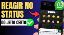 COMO REAGIR NO STATUS DO WHATSAPP