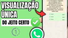COMO ENVIAR FOTO DE VISUALIZAÇÃO ÚNICA NO WHATSAPP