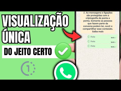 COMO ENVIAR FOTO DE VISUALIZAÇÃO ÚNICA NO WHATSAPP
