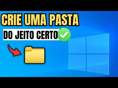 COMO CRIAR UMA PASTA NA ÁREA DE TRABALHO DO PC