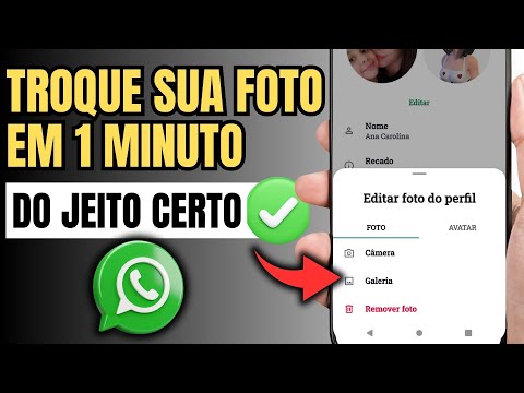 APRENDA A TROCAR A FOTO DO PERFIL NO WHATSAPP