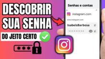 COMO DESCOBRIR A SENHA DO MEU INSTAGRAM