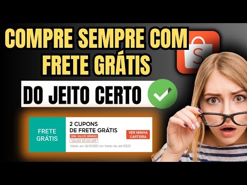 COMO CONSEGUIR CUPOM DE FRETE GRÁTIS NA SHOPEE