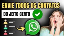COMO ENVIAR TODOS OS CONTATOS PELO WHATSAPP
