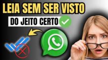 COMO COLOCAR NO WHATSAPP QUE NAO LEU A MENSAGEM