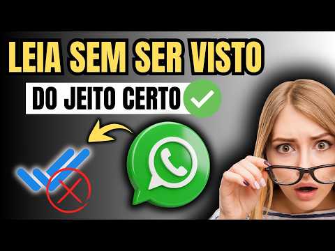 COMO COLOCAR NO WHATSAPP QUE NAO LEU A MENSAGEM