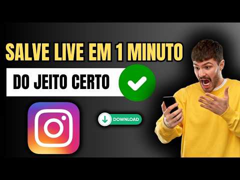 COMO SALVAR LIVE NO INSTAGRAM DEPOIS DE ENCERRADA