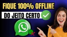 COMO TIRAR O ONLINE DO WHATSAPP E O VISTO POR ÚLTIMO