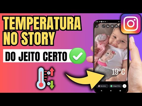 COMO COLOCAR A TEMPERATURA NO STORY DO INSTAGRAM