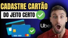 COMO CADASTRAR CARTÃO DE CRÉDITO NO UBER