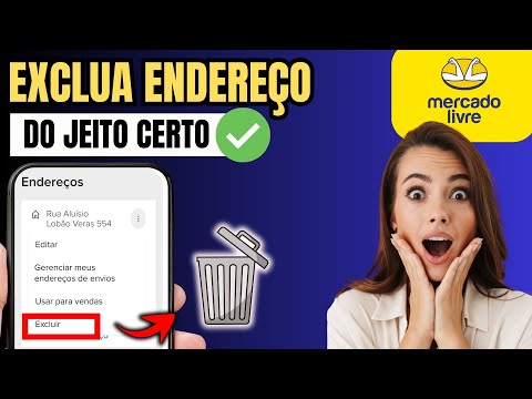 COMO EXCLUIR ENDEREÇO DO MERCADO LIVRE