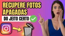 COMO RECUPERAR FOTOS APAGADAS DO INSTAGRAM 2025