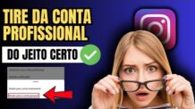 COMO TIRAR CONTA PROFISSIONAL DO INSTA