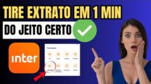 COMO TIRAR EXTRATO DO BANCO INTER PELO CELULAR