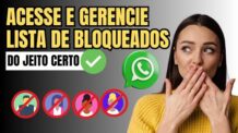 COMO VER OS NÚMEROS BLOQUEADOS DO MEU WHATSAPP