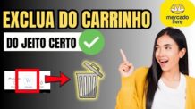COMO EXCLUIR PRODUTOS DO CARRINHO DO MERCADO LIVRE
