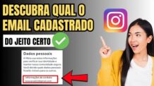 COMO VER O EMAIL CADASTRADO NO INSTAGRAM