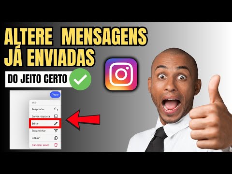 COMO EDITAR MENSAGEM ENVIADA NO INSTAGRAM